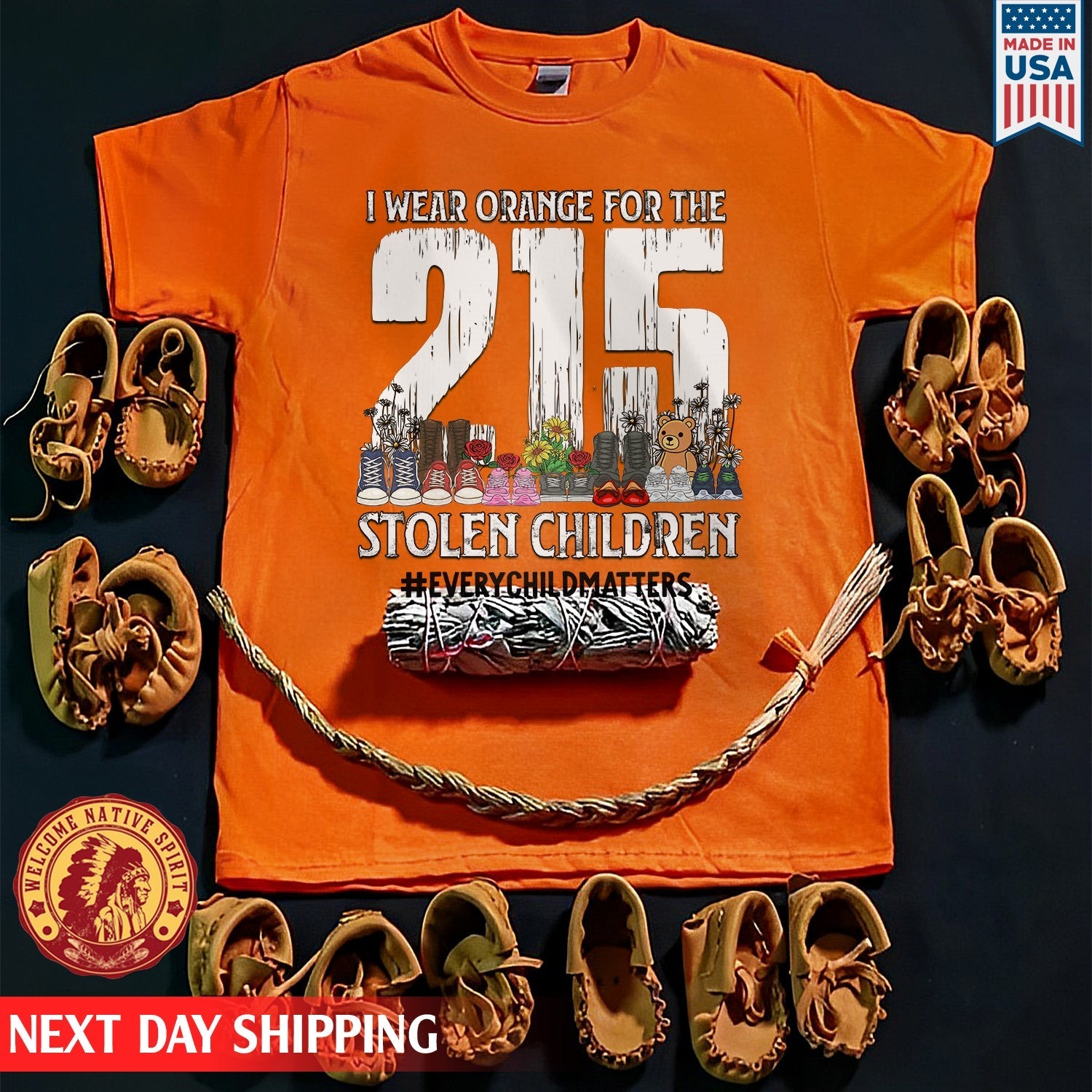 Every Child Matters I Wear Orange For The 215 Stolen Children For Orange Day Unisex T-shirt/Hoodie/Sweatshirt