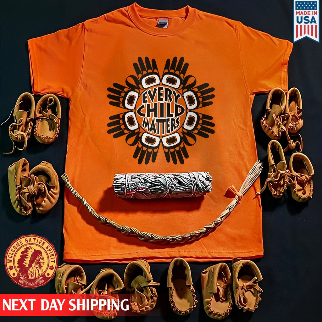 Every Child Matters Circle Hand Black For Orange Shirt Day Unisex T-shirt/Hoodie/Sweatshirt
