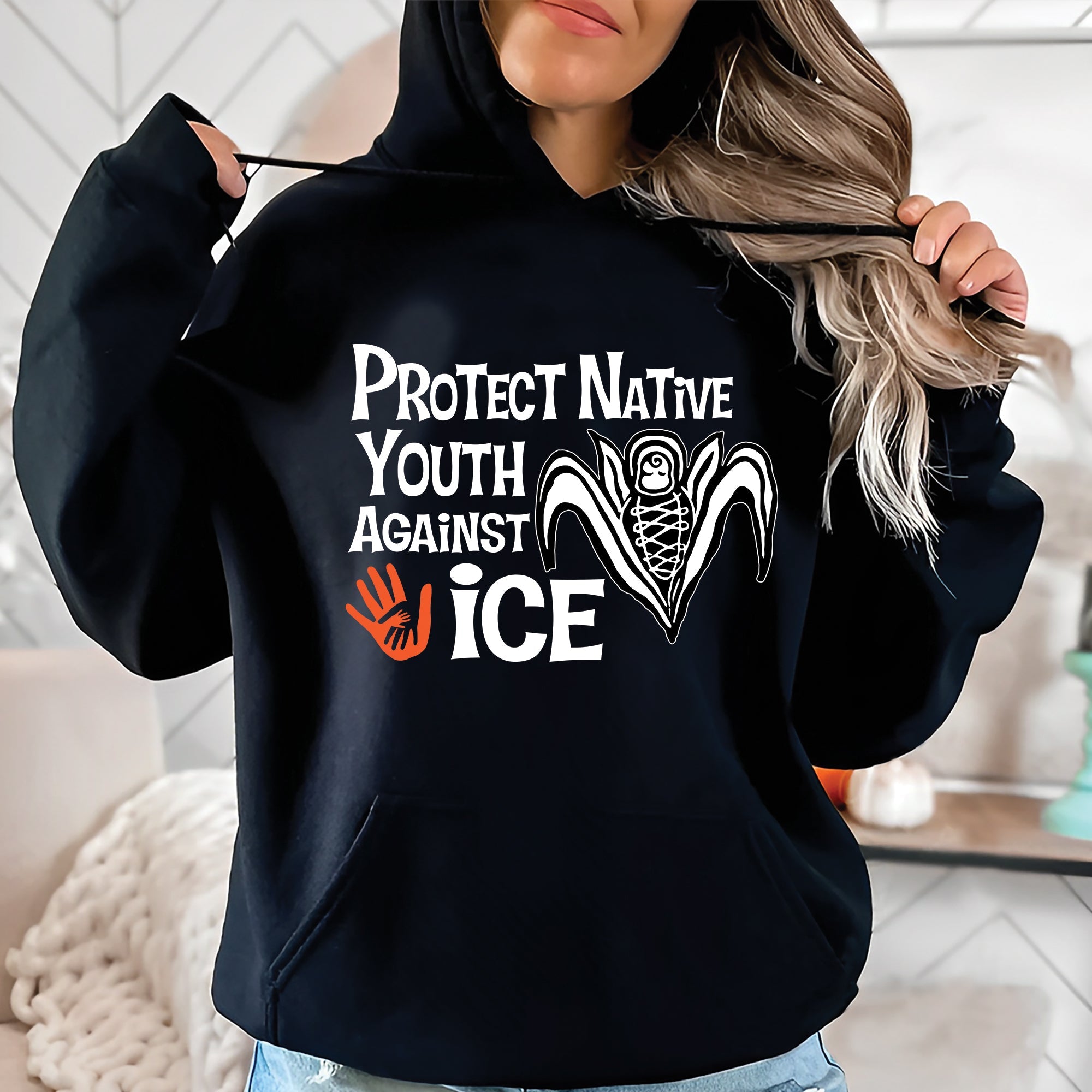 Protect Native Youth Against ICE Indigenous Rights Awareness Unisex T-shirt/Hoodie/Sweatshirt