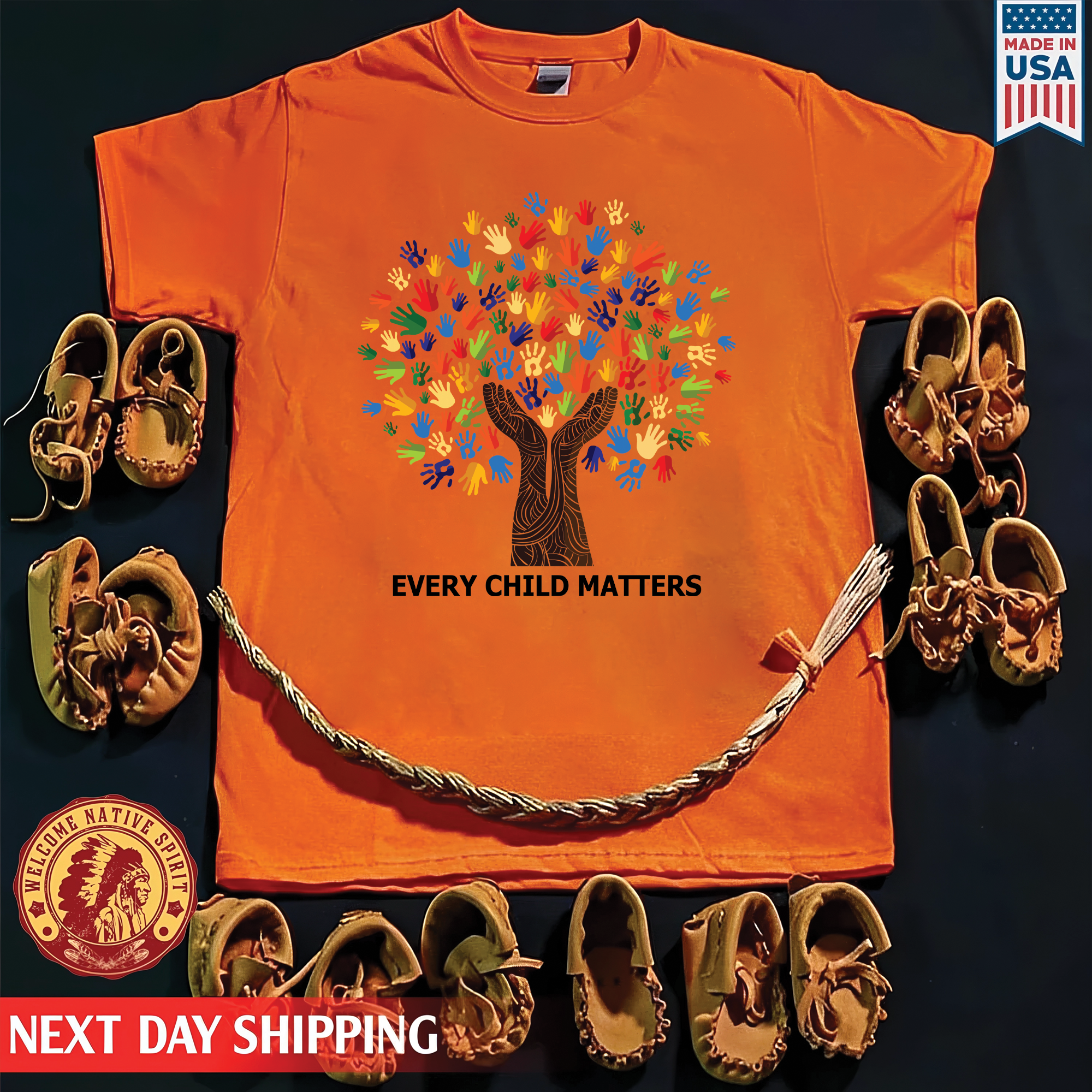 Tree of Life, Handprints of Unity and Strength - For Every Child Matters Unisex T-shirt/Hoodie/Sweatshirt 170