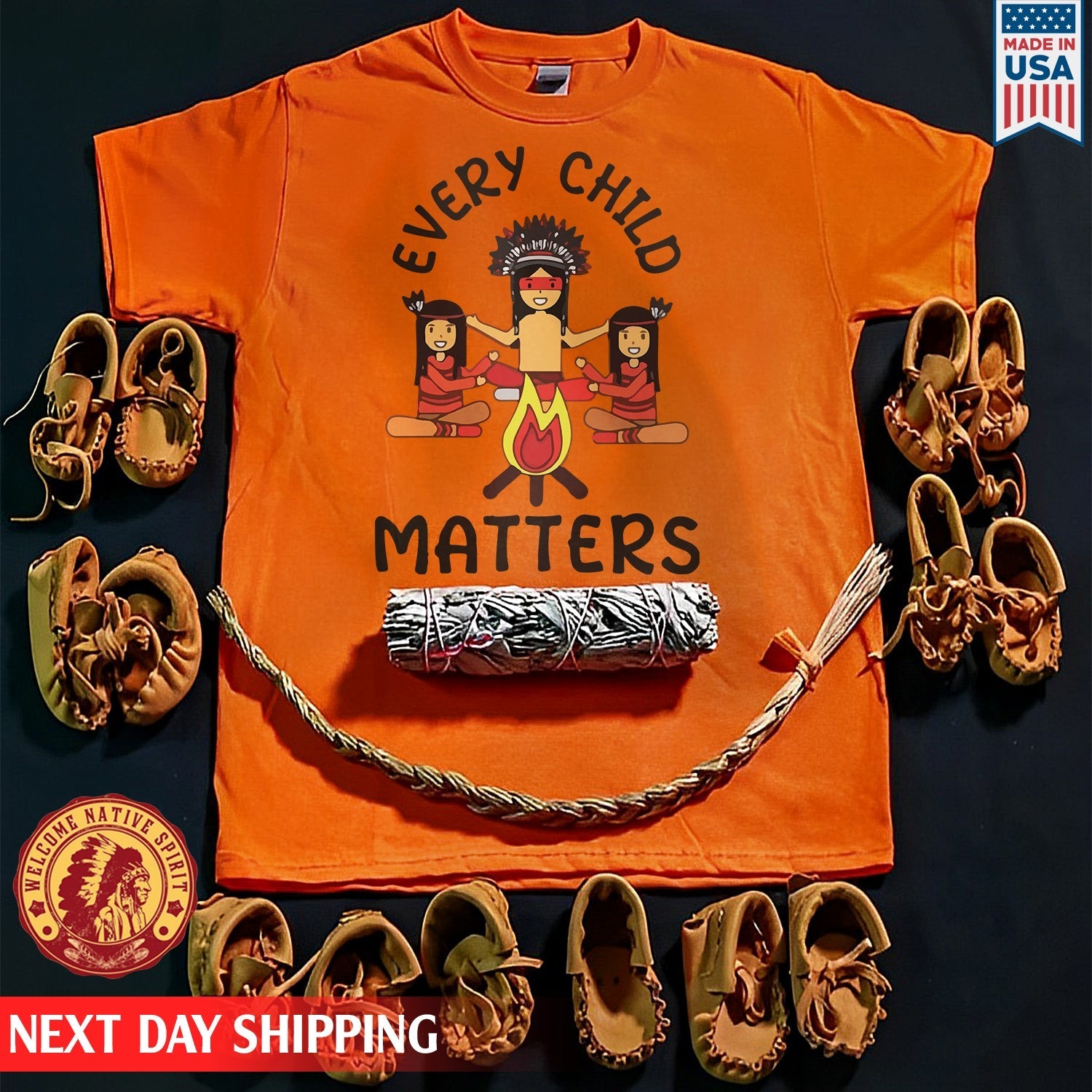 Every Child Matters Indigenous Awareness Children Together Orange Shirt Day Unisex T-shirt/Hoodie/Sweatshirt