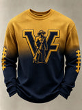 Men'S Football Printed Waffle T-Shirt
