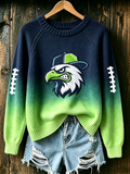 Women's football printed casual sports shirt