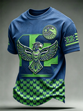 Men'S American Football Short Sleeved T-Shirt