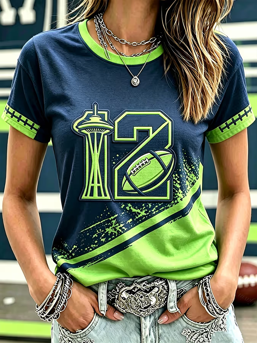 Women'S Football Short-Sleeve T-Shirt