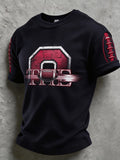 Men's Football Pattern Waffle T-Shirt