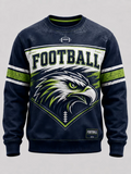 Men's Football Gameday Gift For Football Fans Crew Neck Sweatshirt
