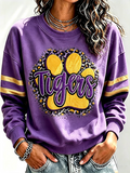 Women's Retro Rugby Round Neck Sports Shirt