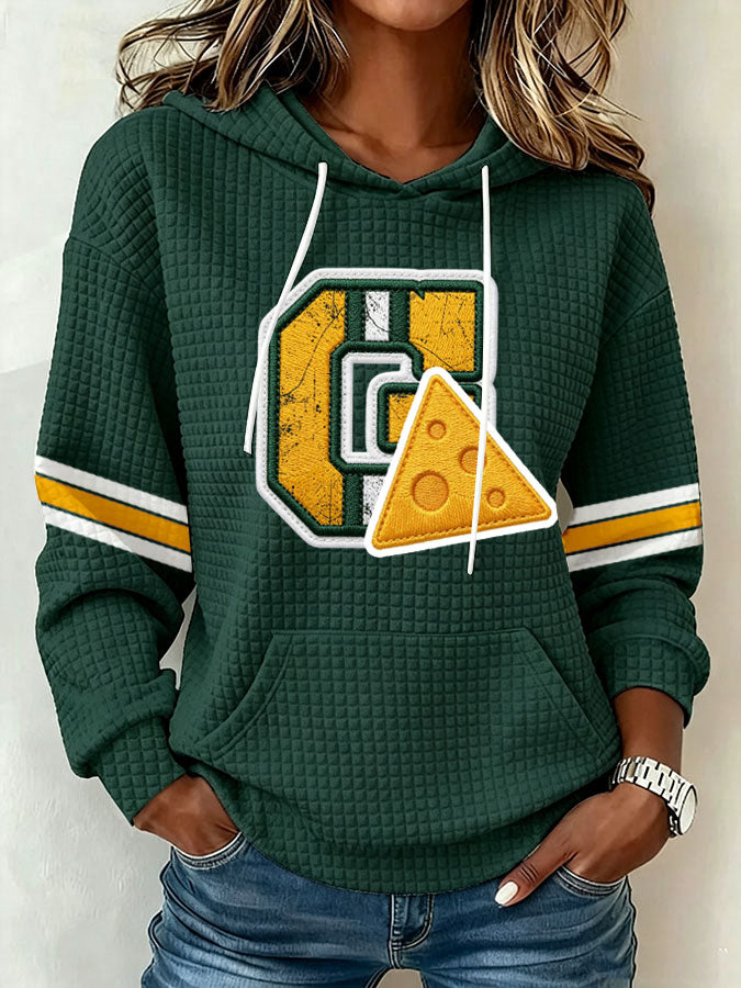 Women's Football Print Sweatshirt