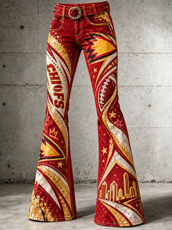 Women'S Football Enthusiast Printed Pants