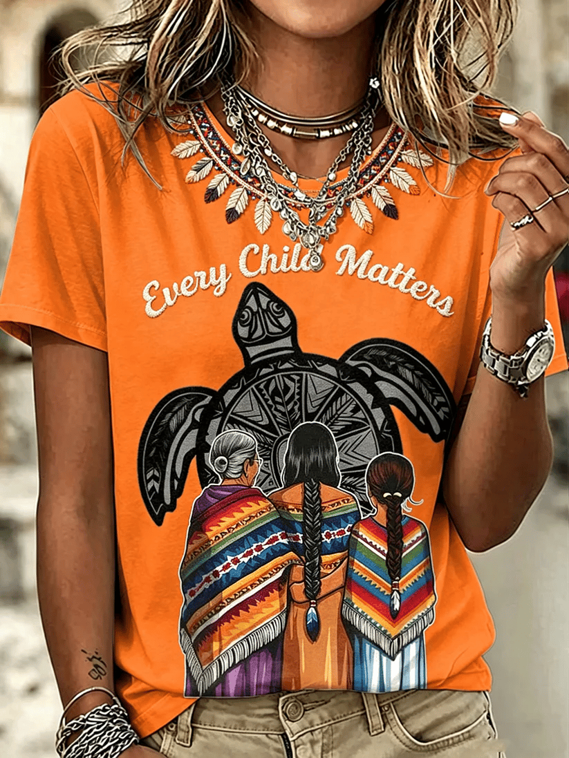 ❤️Buy 3 Get 20% Off❤️Women's Every Child Matters Print T-Shirt