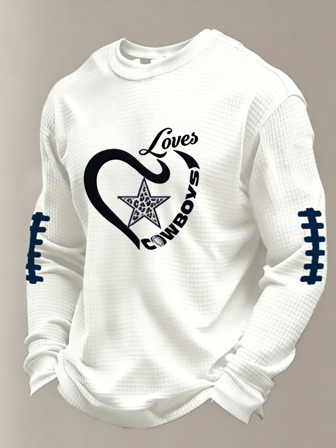 Men'S Football  Printed Waffle T-Shirt