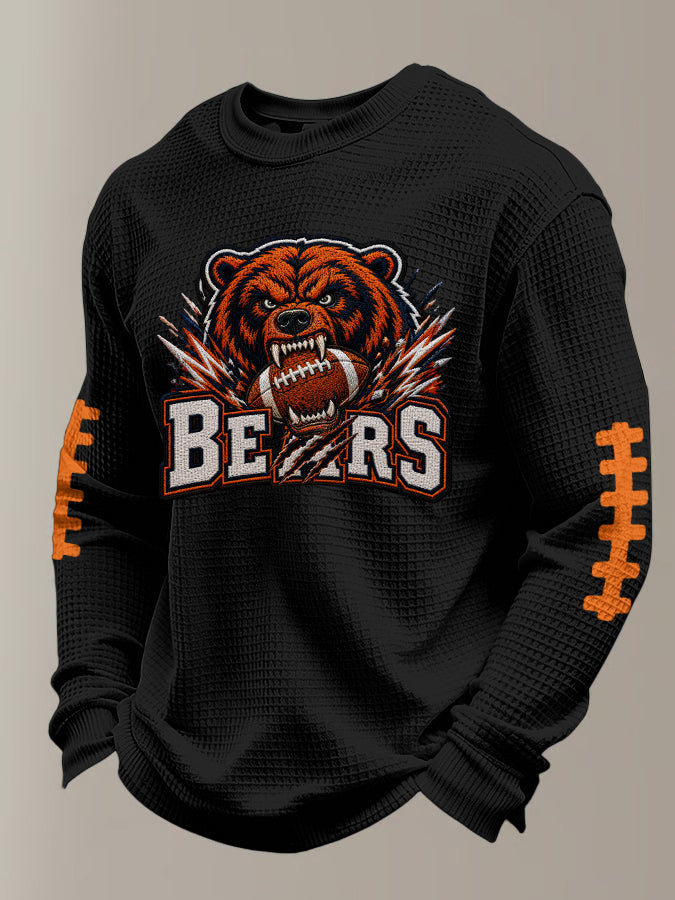 Men'S Football Printed Waffle T-Shirt