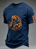 Men'S Rugby Fan Printed Casual T-Shirt