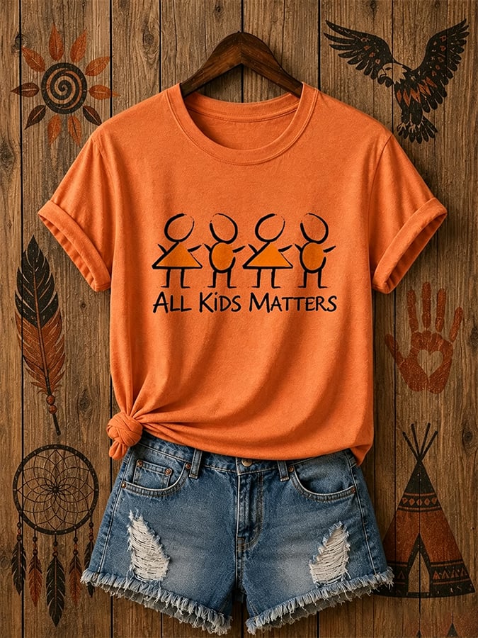 ❤️Buy 3 Get 20% Off❤️Women's  Retro   Orange Shirt Day Print T-shirt