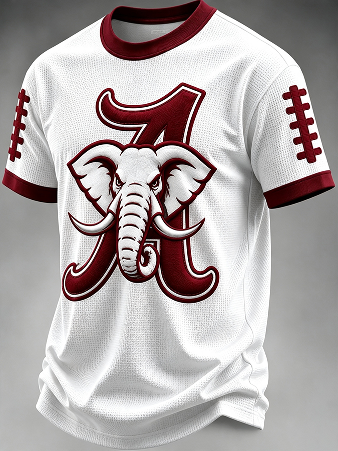 Men'S Football Fan Waffle T-Shirt