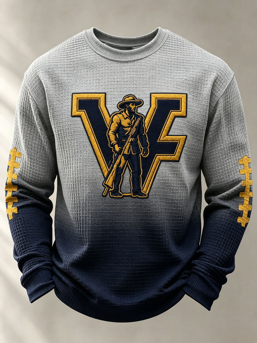 Men'S Football Printed Waffle T-Shirt