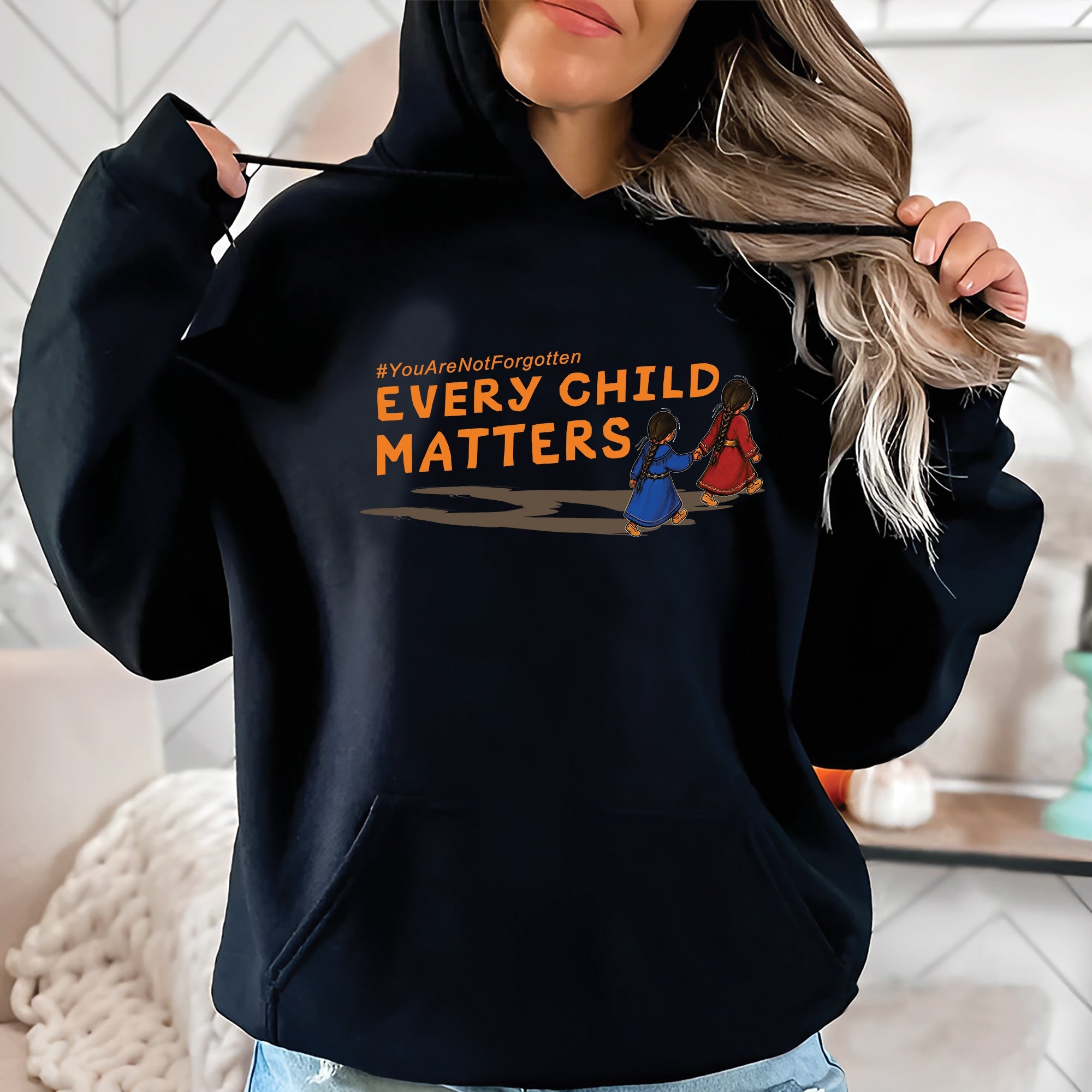 Walking Home Together Every Child Matters Orange Shirt Day Shirt Unisex T-shirt/Hoodie/Sweatshirt