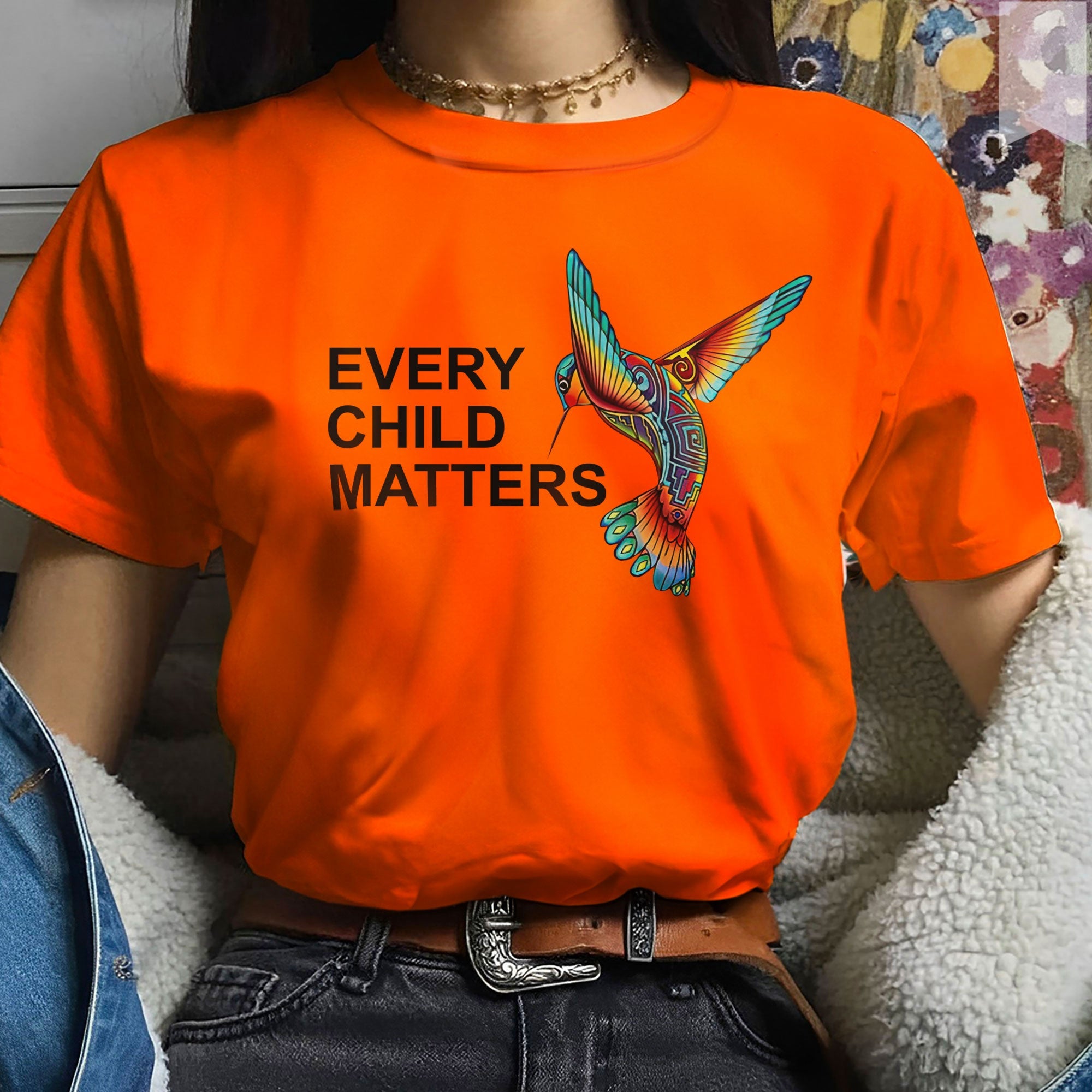 Every Child Matters Hummingbird Serenity Native American Unisex T-shirt/Hoodie/Sweatshirt