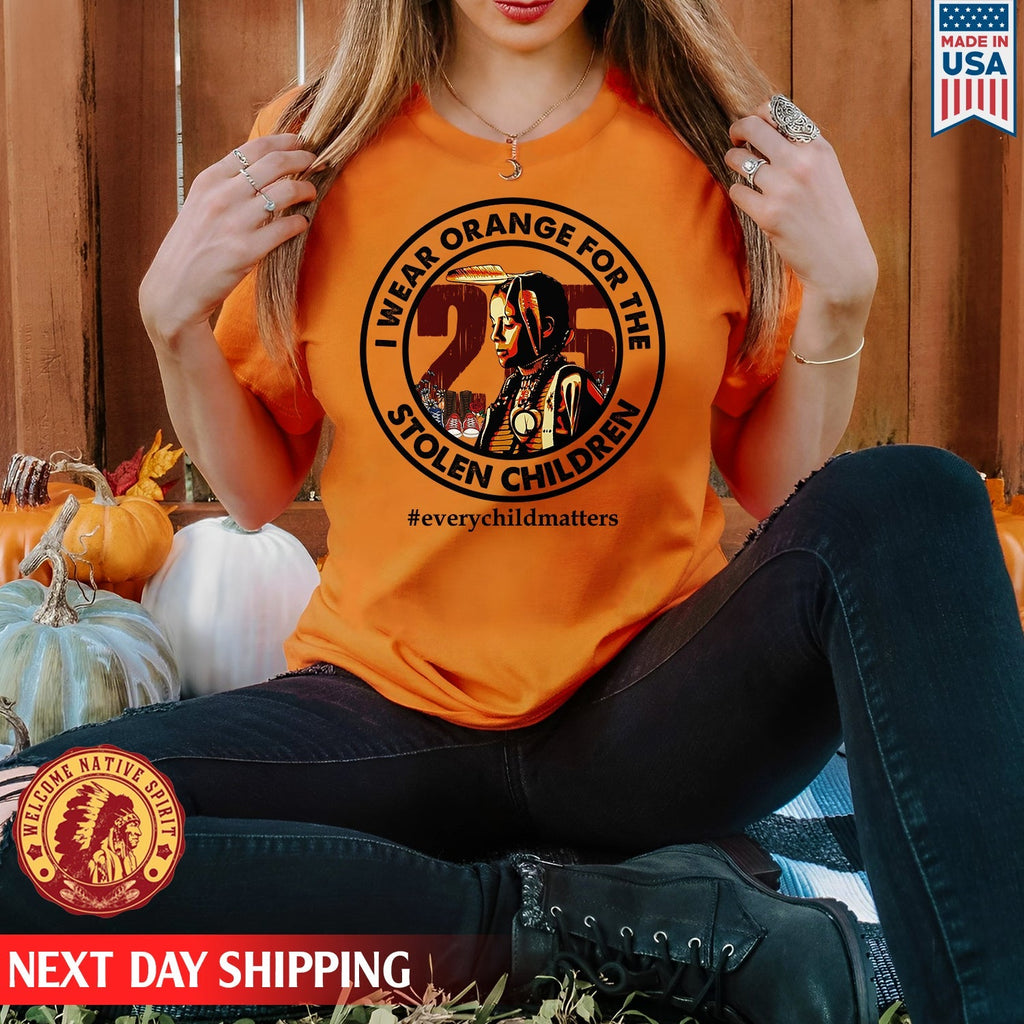 Every Child Matters I Wear Orange For The 215 Stolen Children Circle For Orange Day Unisex T-shirt/Hoodie/Sweatshirt