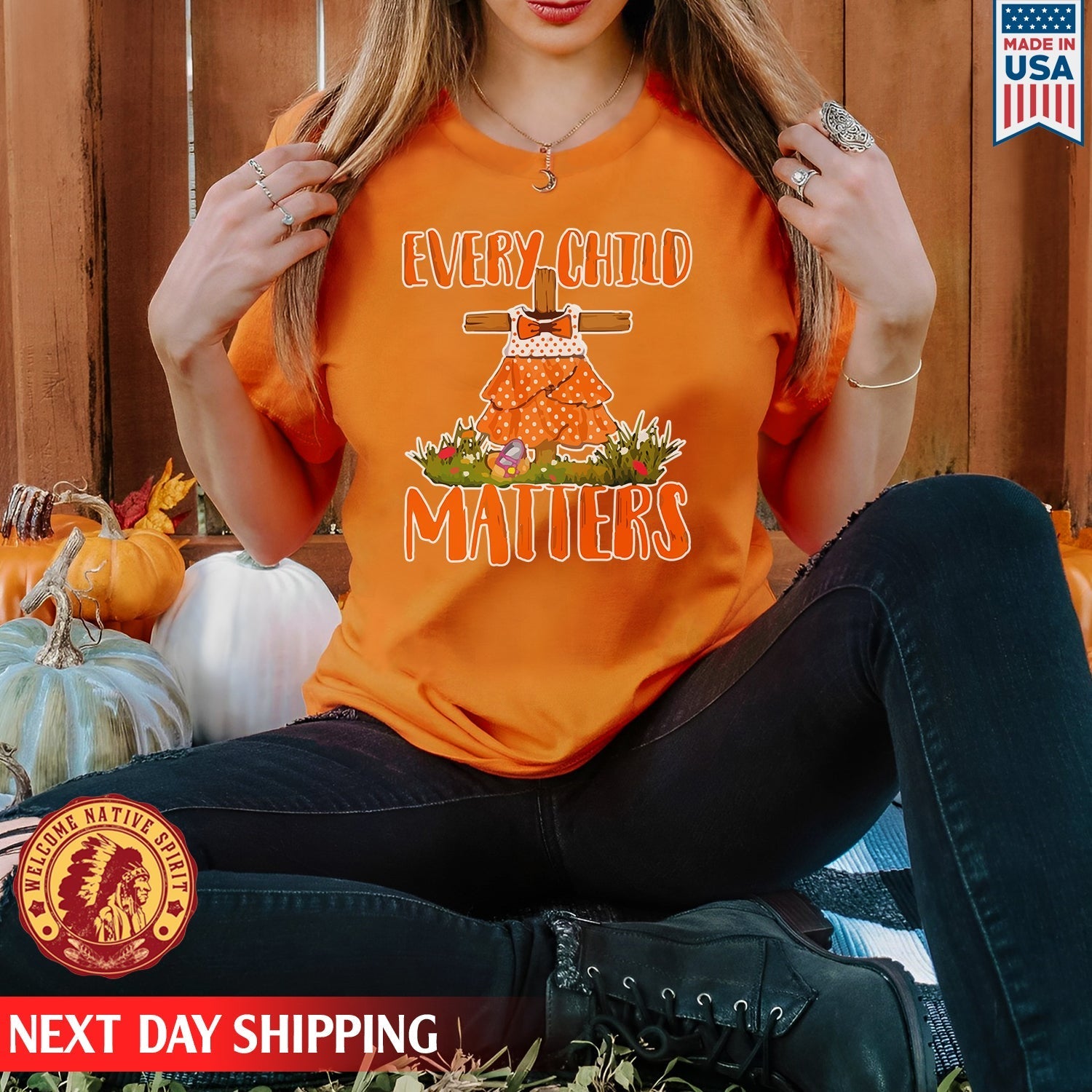 Every Child Matters Pine Tree Orange For Orange Day Unisex T-shirt/Hoodie/Sweatshirt