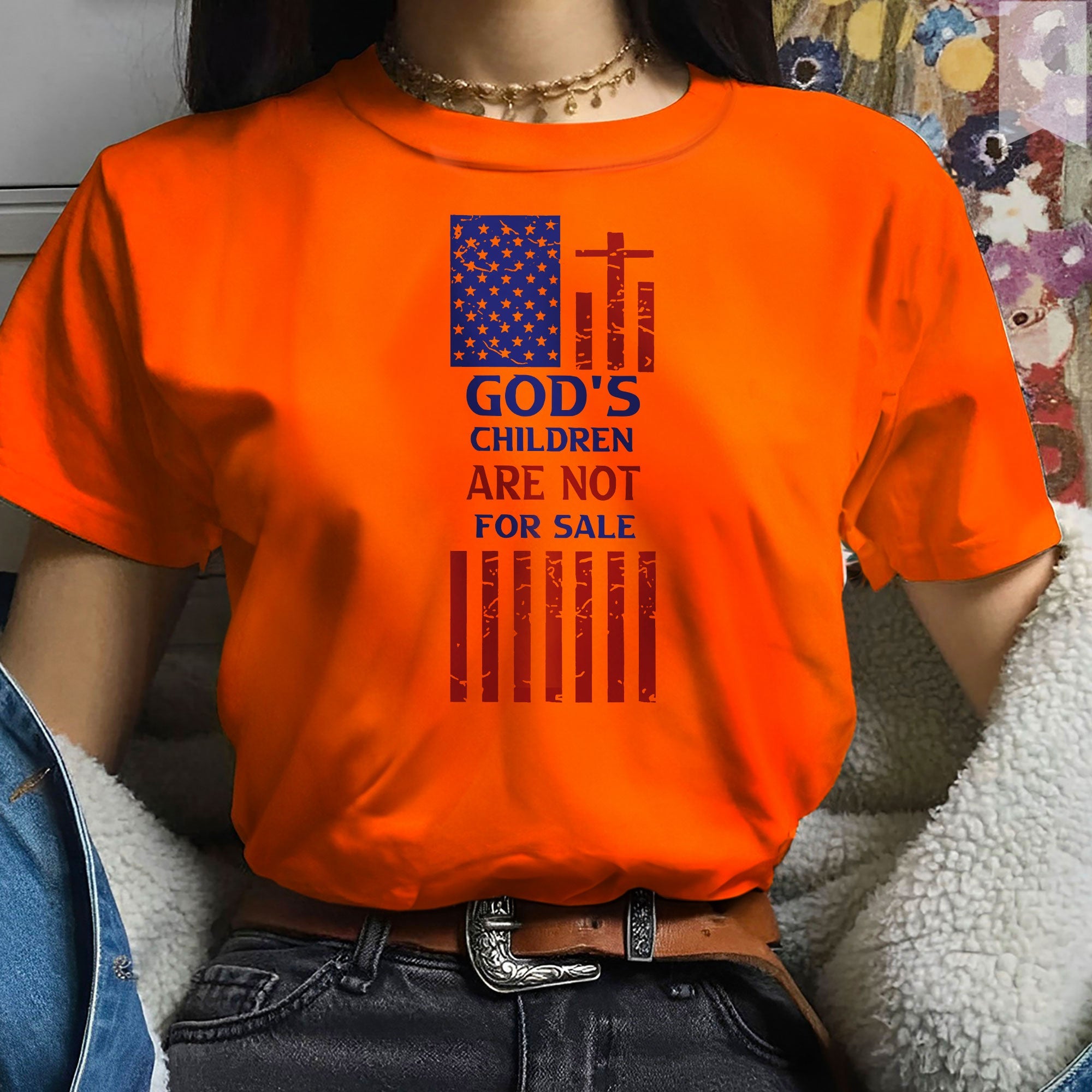 Every Child Matters God's Children Are Not For Sale Native American Unisex T-shirt/Hoodie/Sweatshirt