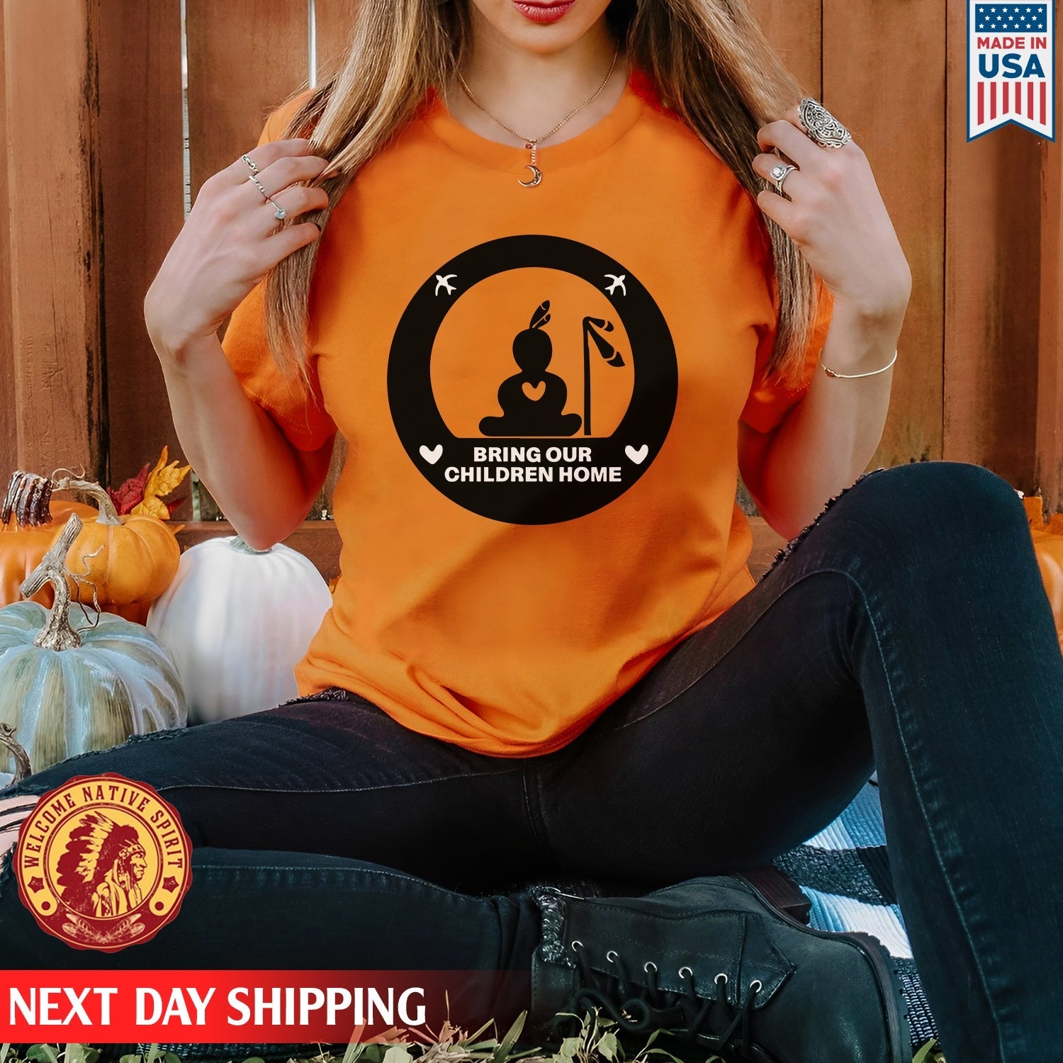 Every Child Matters Bring Our Children Home Circle For Orange Day Unisex T-shirt/Hoodie/Sweatshirt