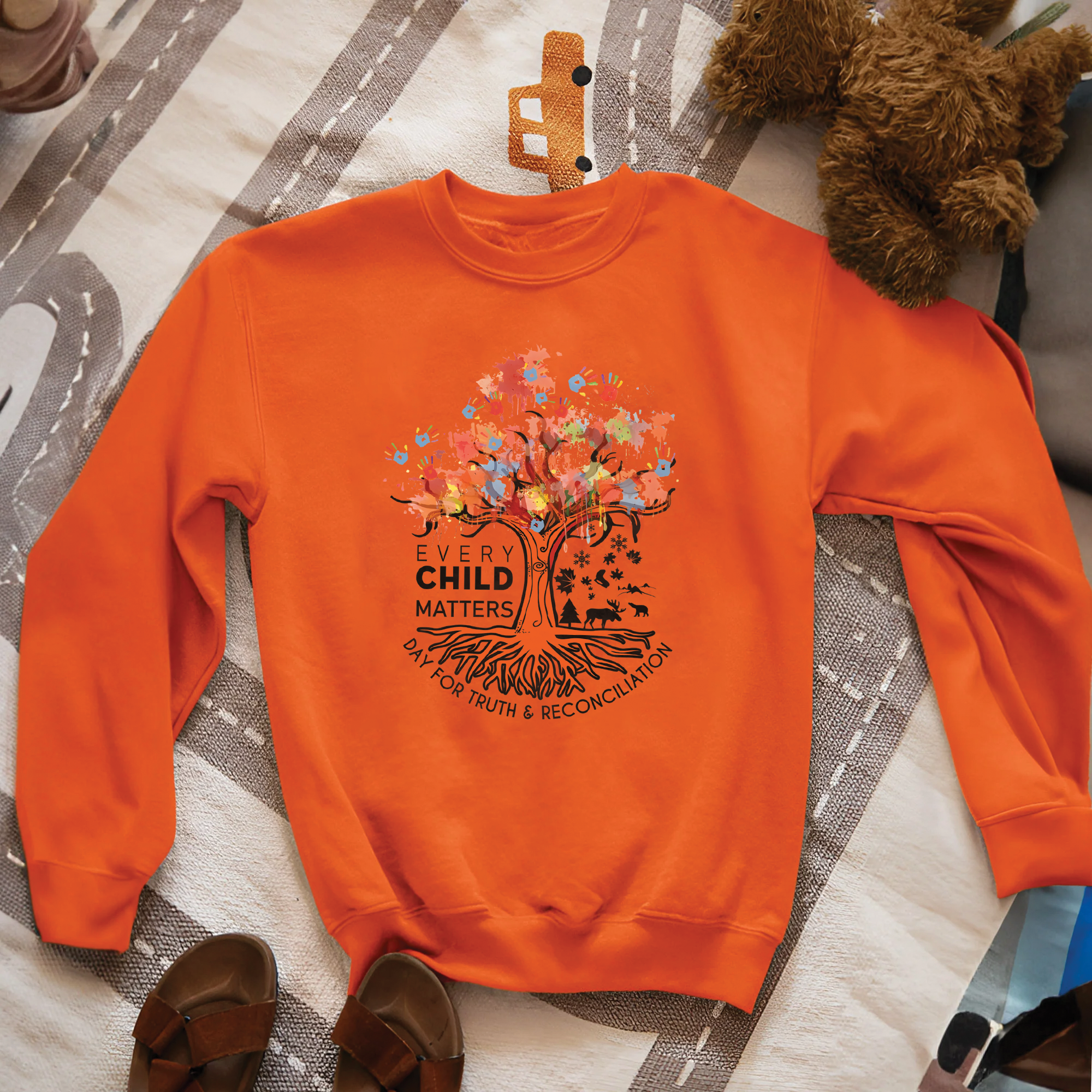 Tree of Life, Handprints of Hope, and Healing - For Orange Shirt Day Unisex T-shirt/Hoodie/Sweatshirt 161