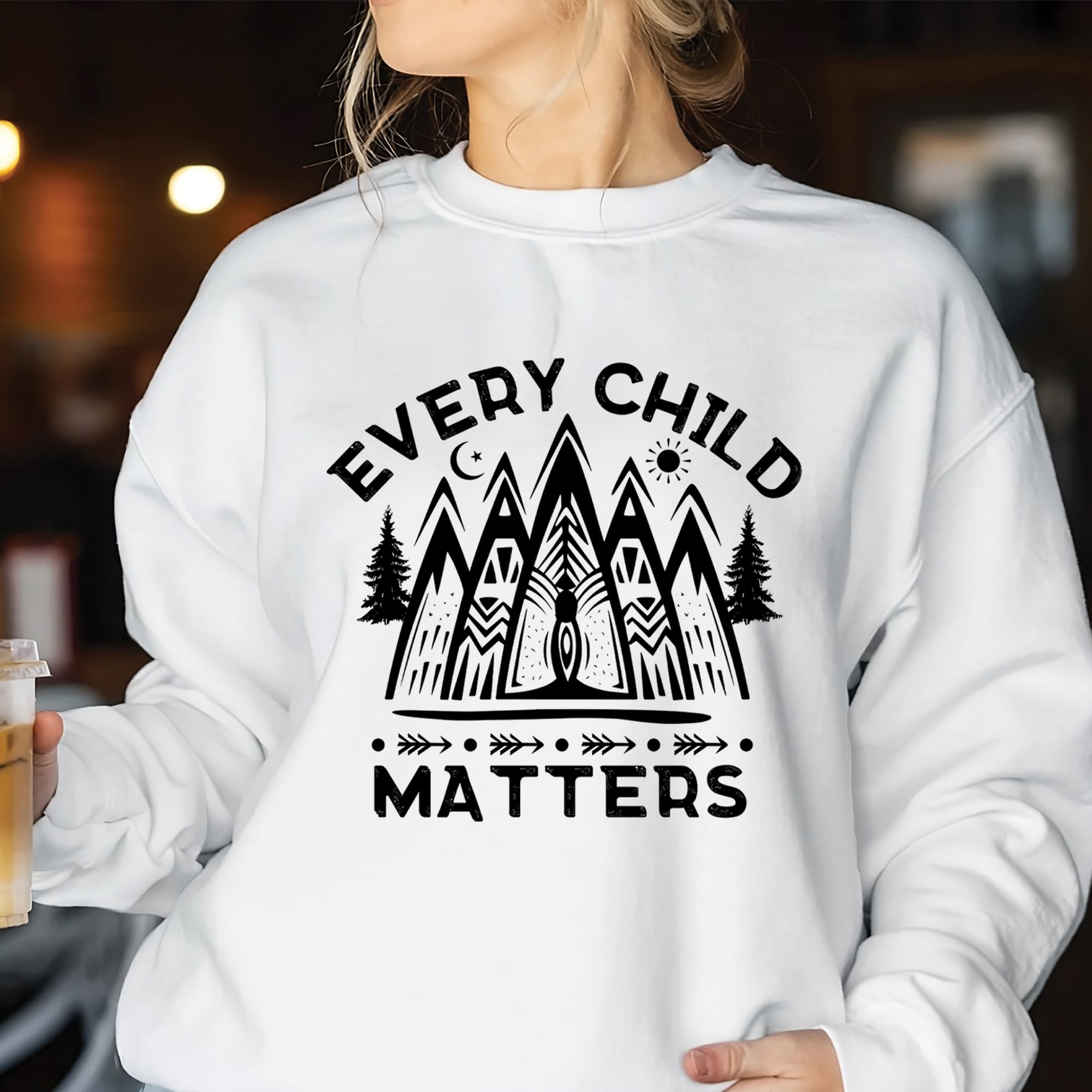 Every Child Matters Mountain Orange Native American Unisex T-shirt/Hoodie/Sweatshirt