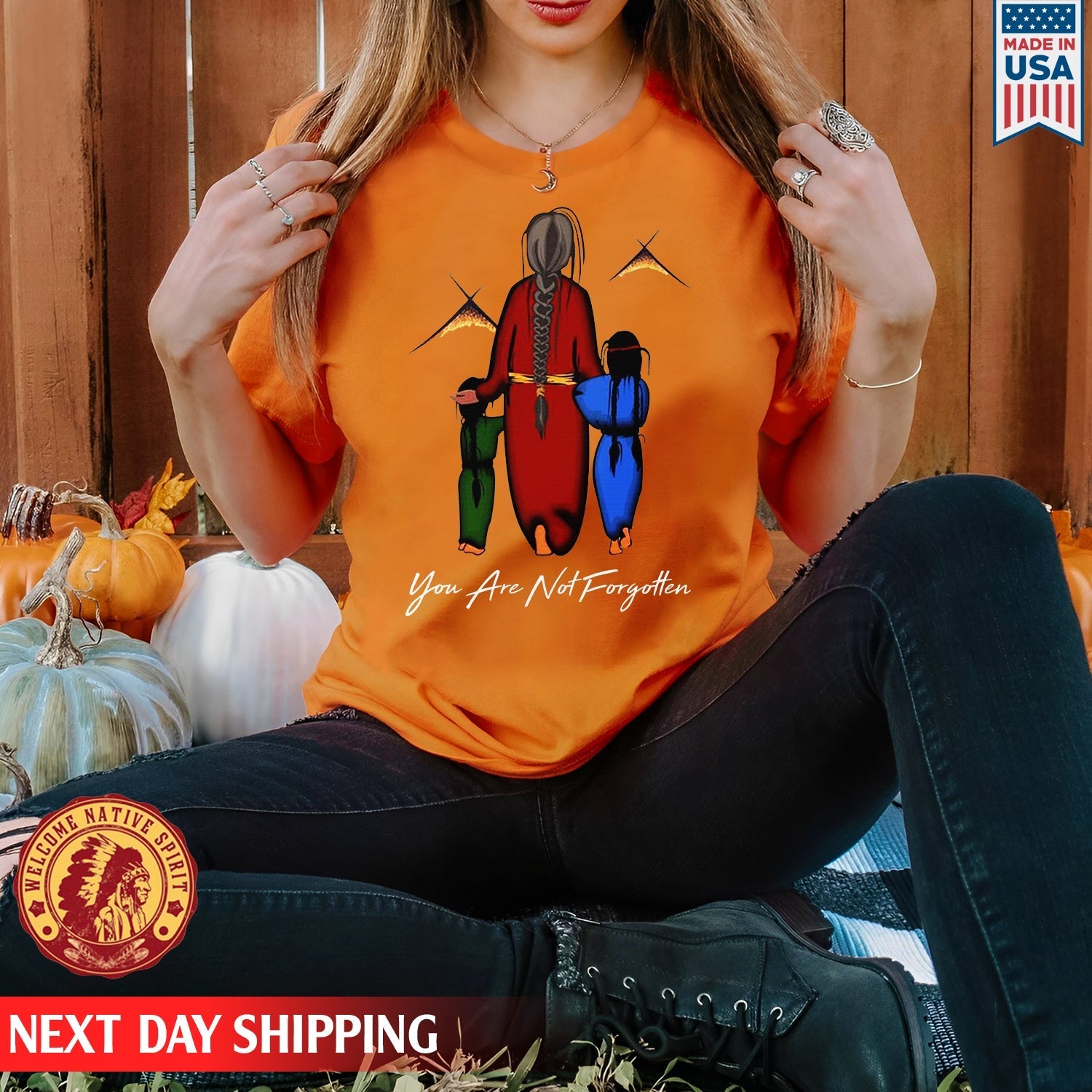 Every Child Matters You Are Not Forgotten Grandma With Grandniece Indigenous Unisex T-shirt/Hoodie/Sweatshirt