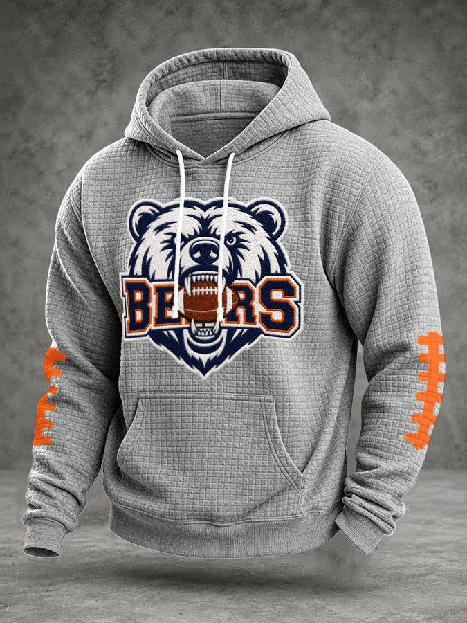 Men'S Football Printed Casual Hoodie