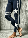 Women'S Rugby Enthusiast Printed Leggings