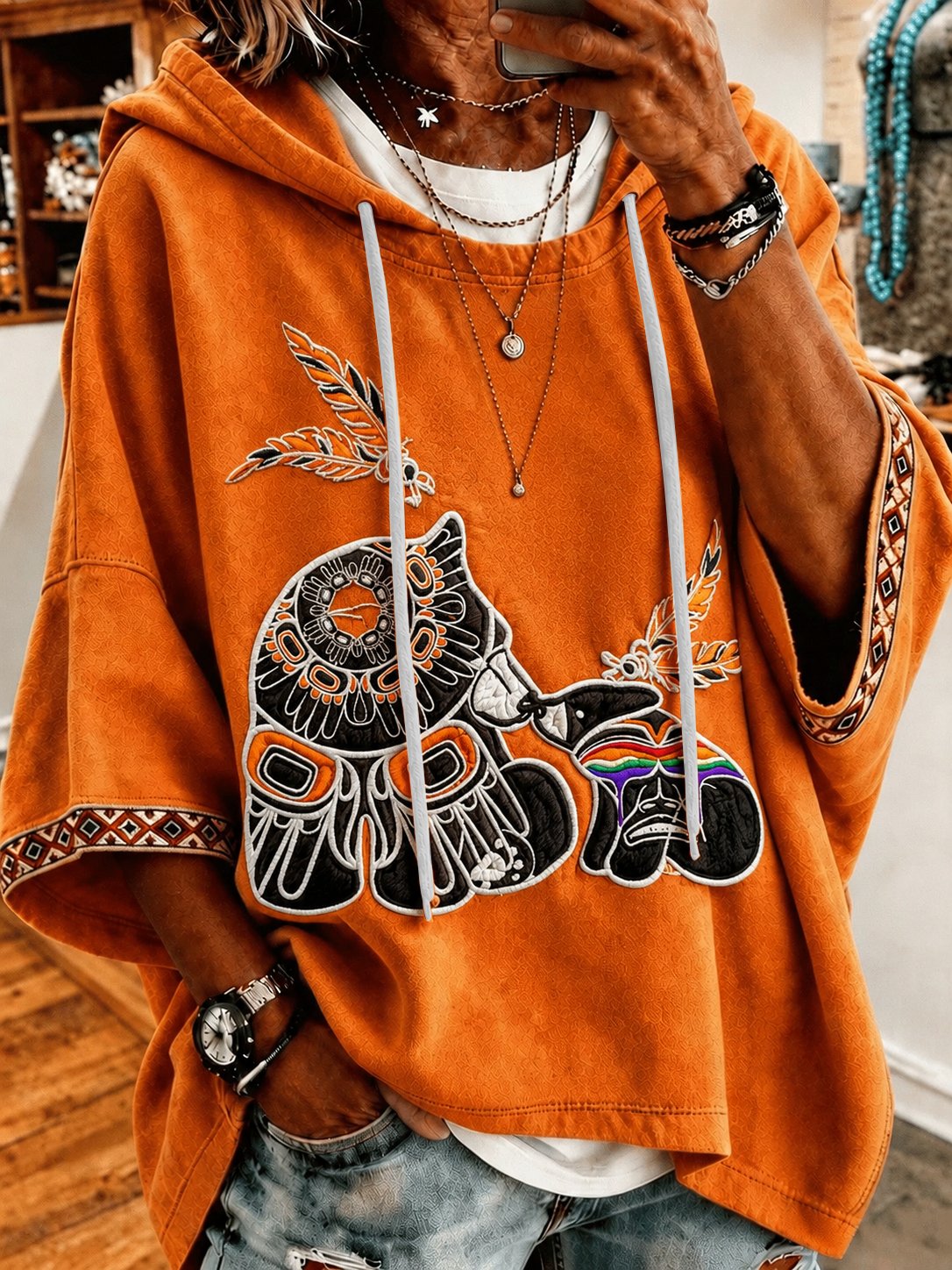 Women's Orange Shirt Day Printed Top