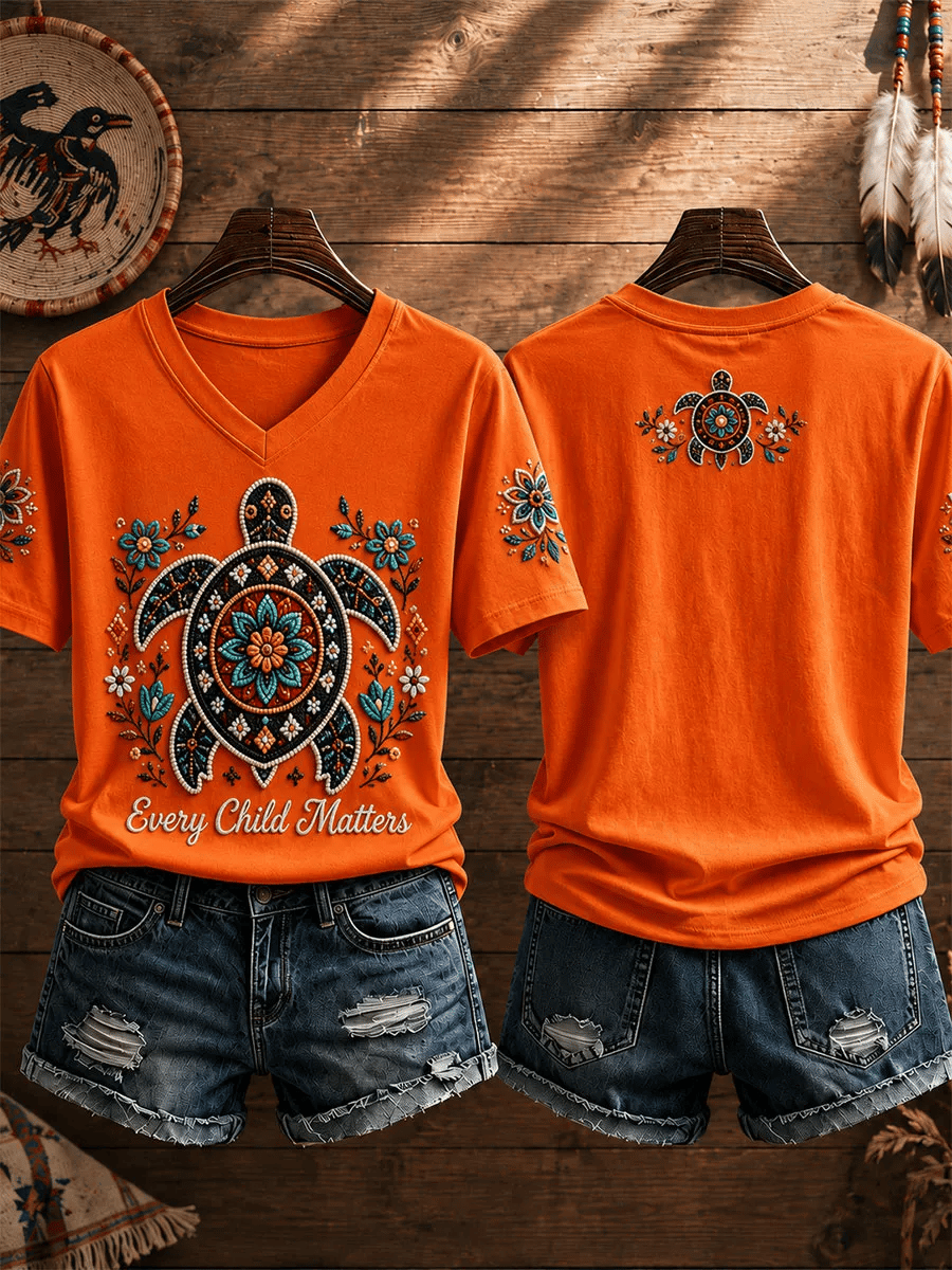 ❤️Buy 3 Get 20% Off❤️Women's  Retro Orange Shirt Day Print T-shirt