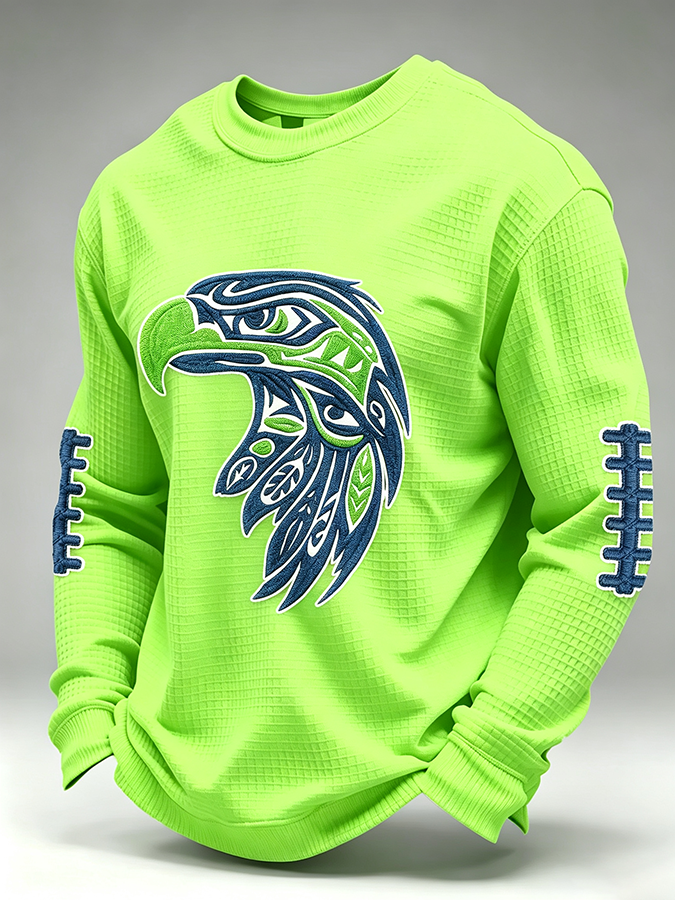 Men'S Retro Football Waffle T-Shirt