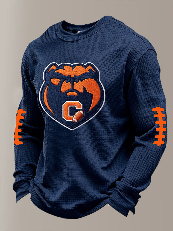 Men'S Football Printed Waffle T-Shirt