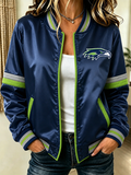 Women'S Retro Football Printed Top