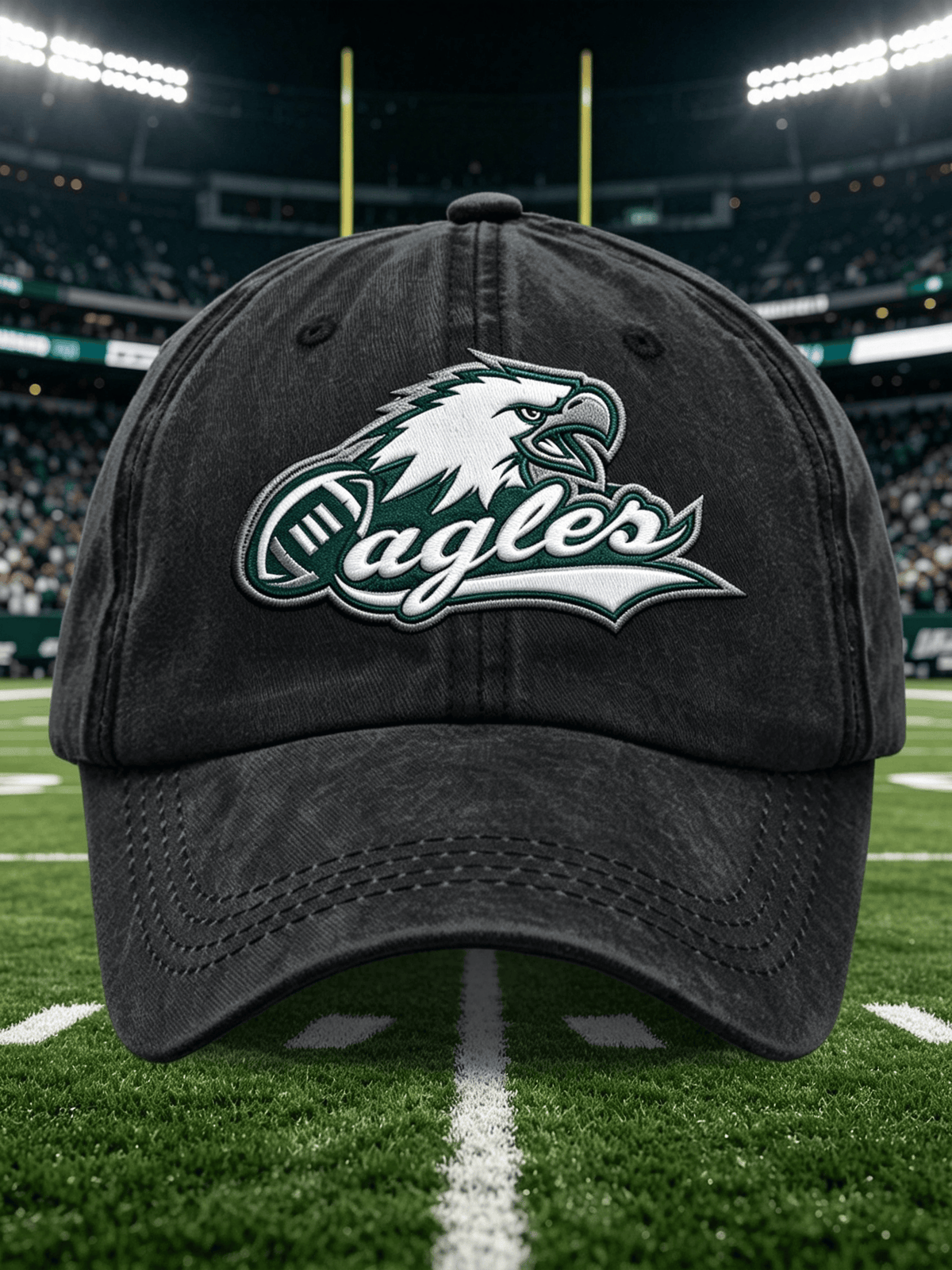 Neutral Casual Football Printed Hat