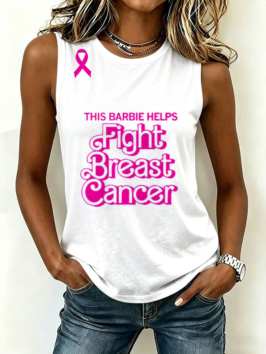 Women's Breast cancer awareness tank top
