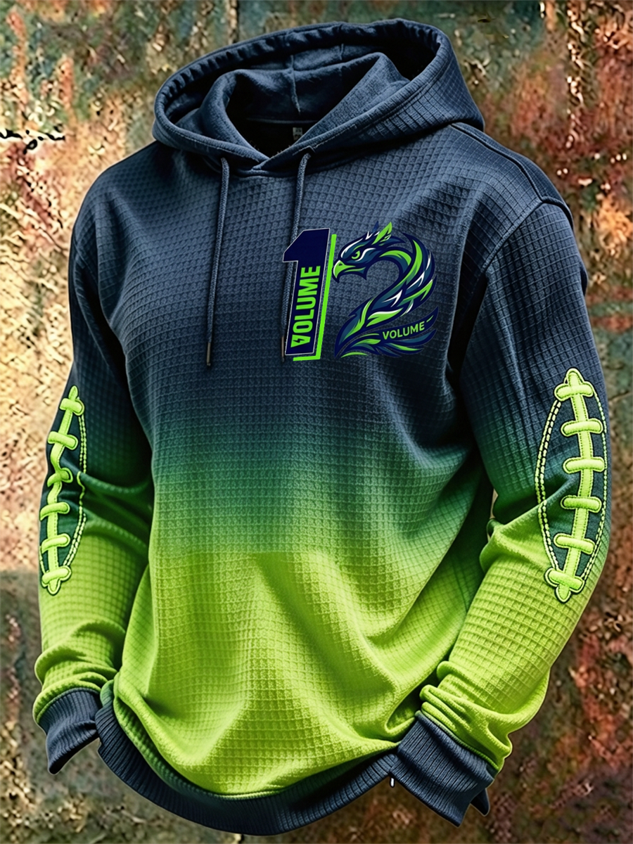 Men'S Rugby Enthusiast Hooded Top