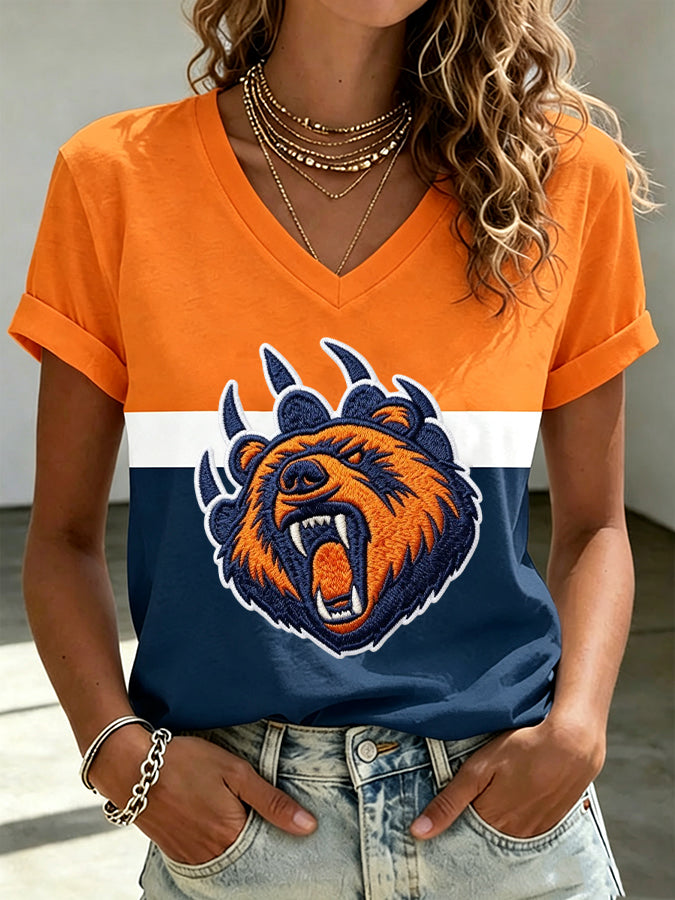 Women'S Football Print Short-Sleeve T-Shirt