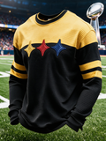 Men'S Football Printed Waffle T-Shirt