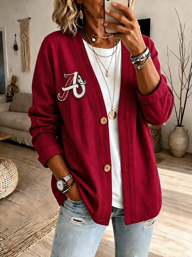 Women'S Football Fan Cardigan