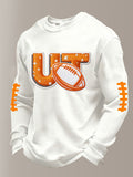 Men'S Football Printed Waffle T-Shirt