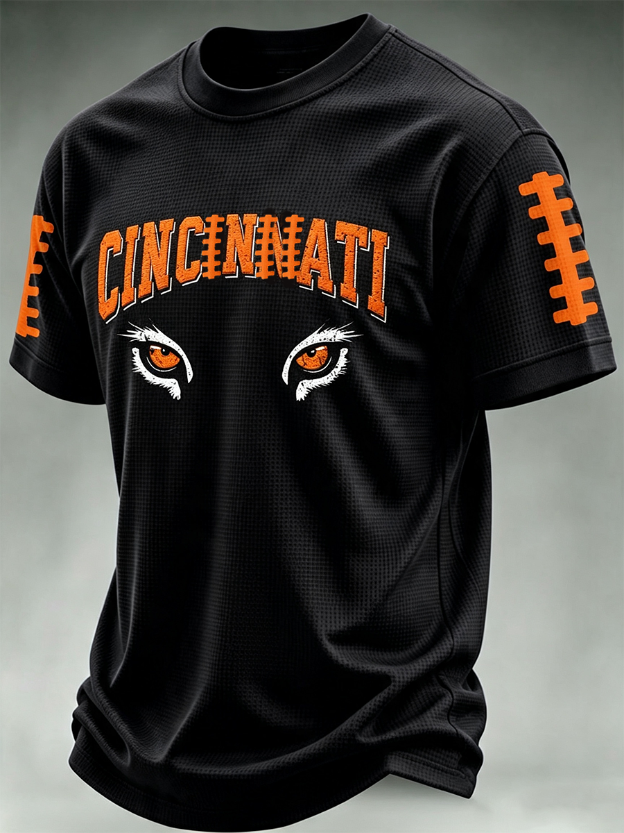 Men'S Football Fan Waffle T-Shirt