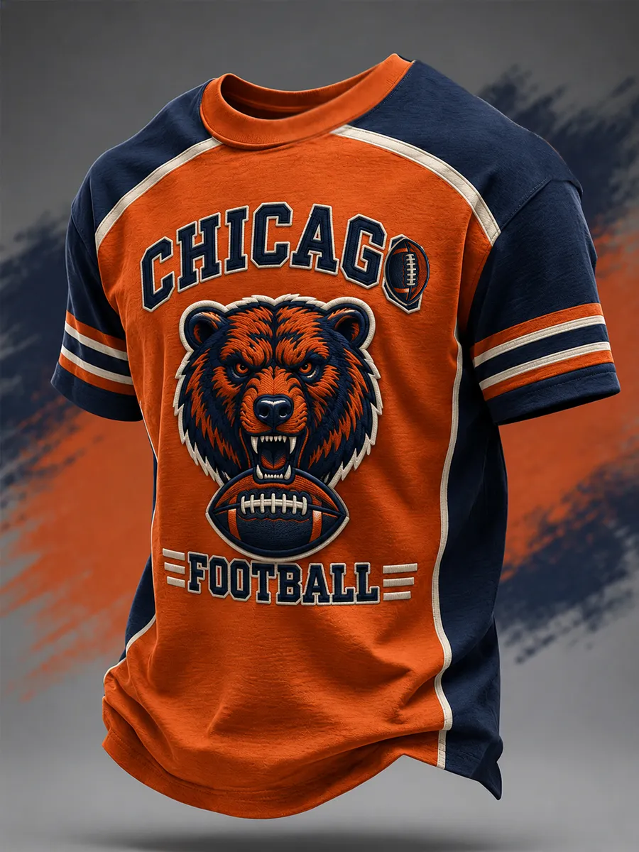 Men's Football Gameday Gift For Football Fans Casual Tee
