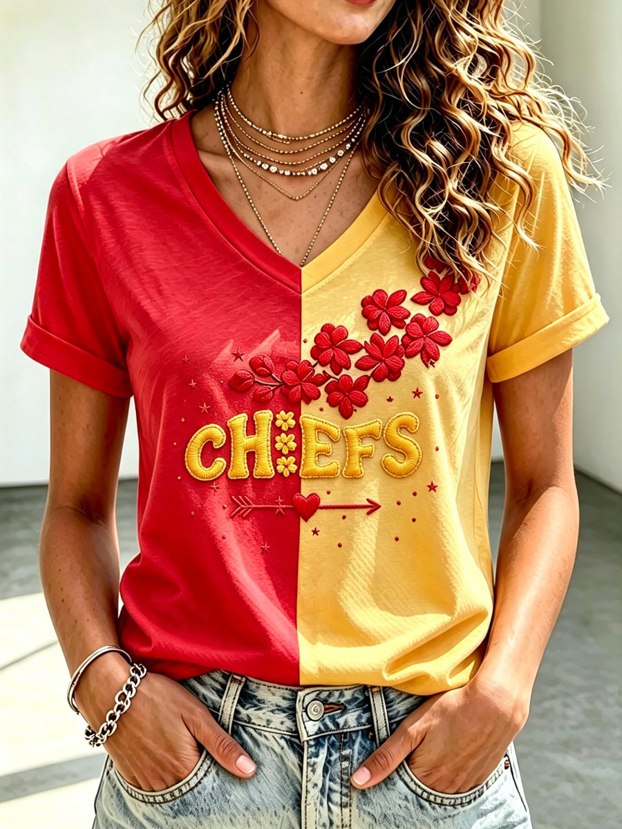Women's Football Printed Casual Sweatshirt