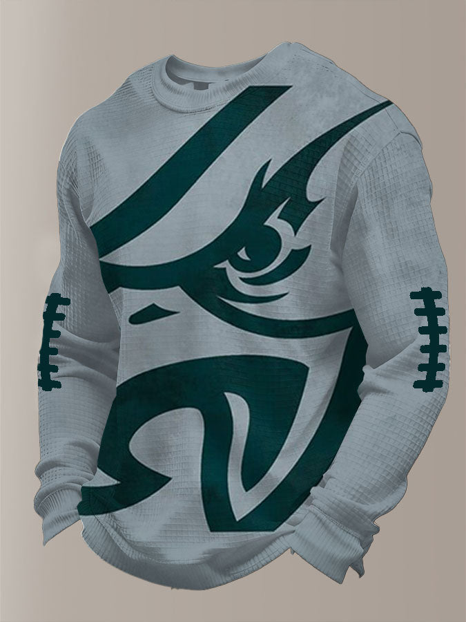 Men'S Football Printed Waffle T-Shirt