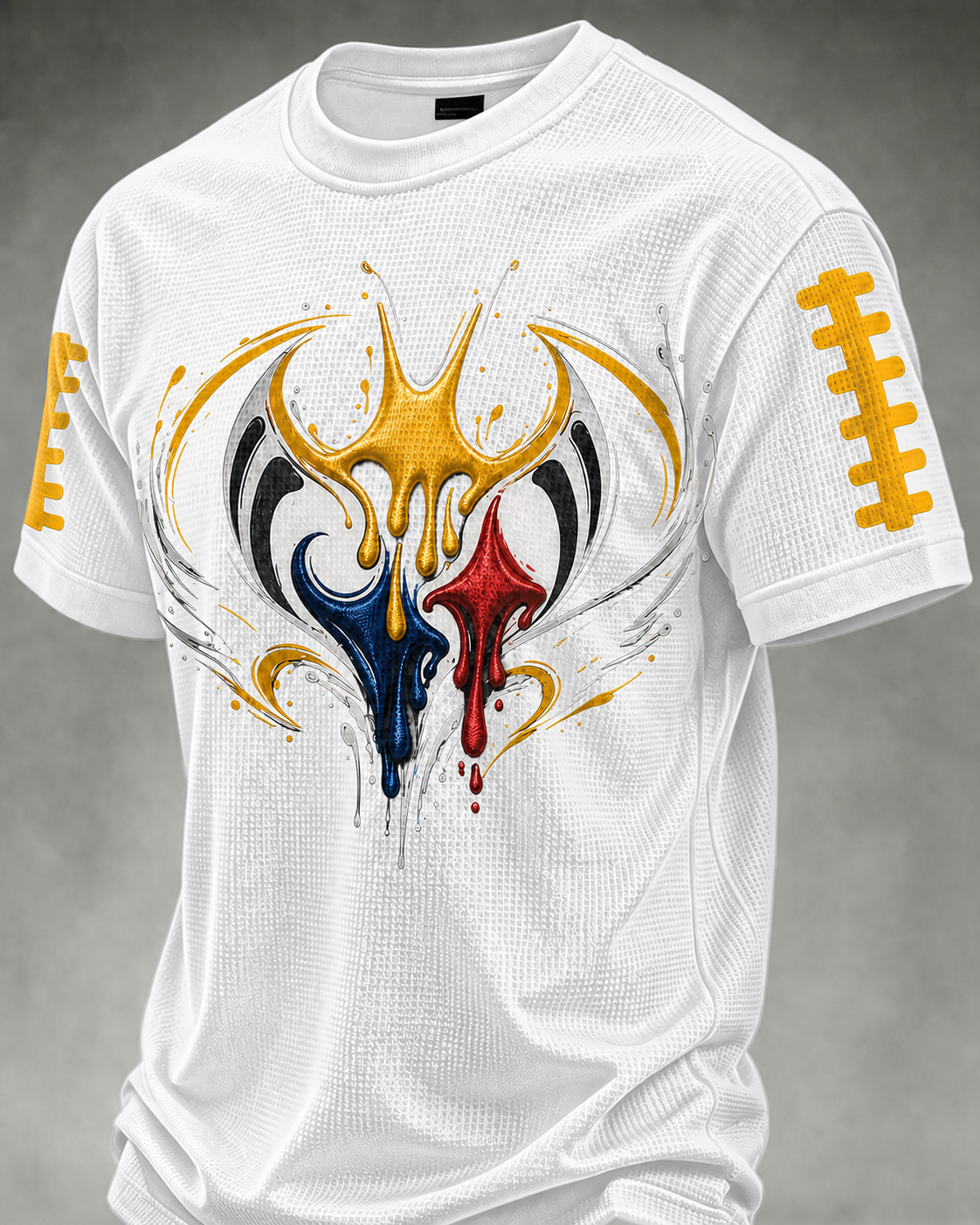 Men'S Football Print Waffle T-Shirt