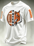 Men's Football Print Waffle T-Shirt